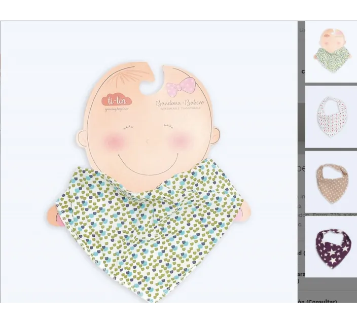 Babero Pañuelo Impermeable Velcro